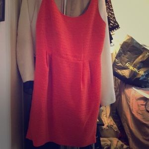 Anne Taylor coral work dress